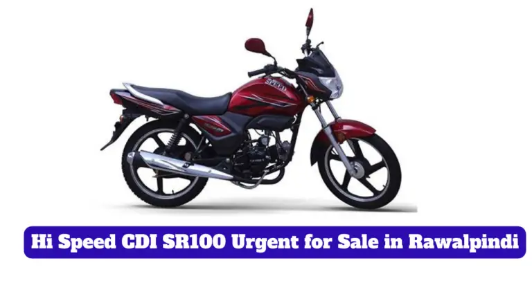 Hi Speed CDI SR100 Urgent for Sale in Rawalpindi